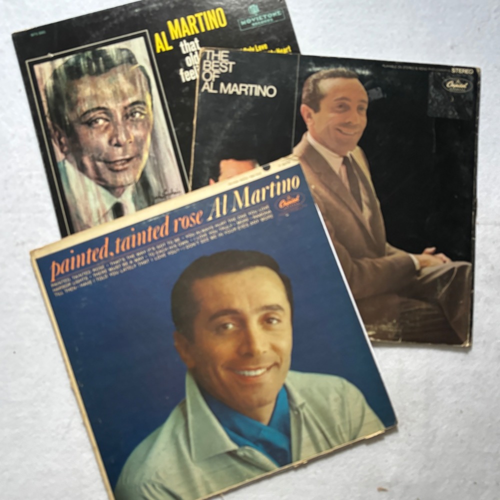 Vintage Crooner Vinyl Lot Al Martino LPs Spanish Eyes‎ Lounge Pop Records
